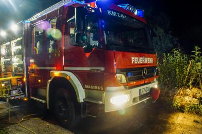 Korntal-Muenchingen: Brand eines Stallgebauedes